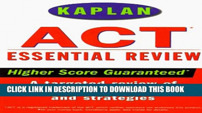 Collection Book Kaplan ACT Essential Review