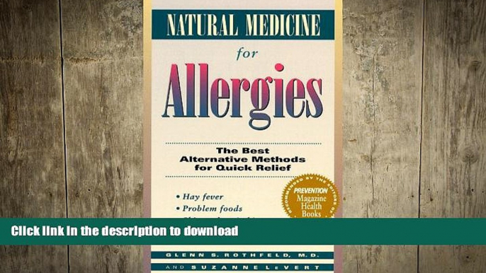 READ  Natural Medicine for Allergies: The Best Alternative Methods for Quick Relief  PDF ONLINE