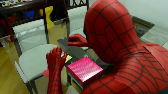 Spiderman vs Pink Spidergirl - SUPERHEROES FART PRANK - Funny Superhero Movie in Real Life IRL.