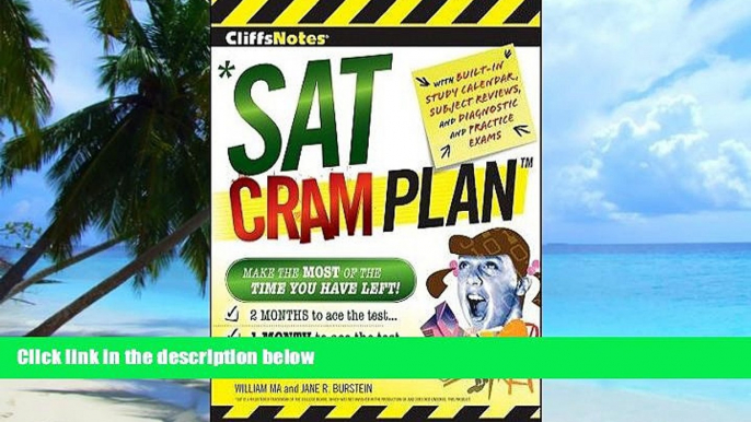 Big Deals  CliffsNotes SAT Cram PlanÂ Â  [CLIFFSNOTES SAT CRAM PLAN] [Paperback]  Best Seller