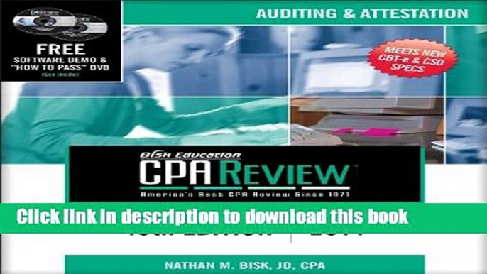 Read Bisk CPA Review: Auditing   Attestation, 40th Edition (CPA Comprehensive Exam Review-