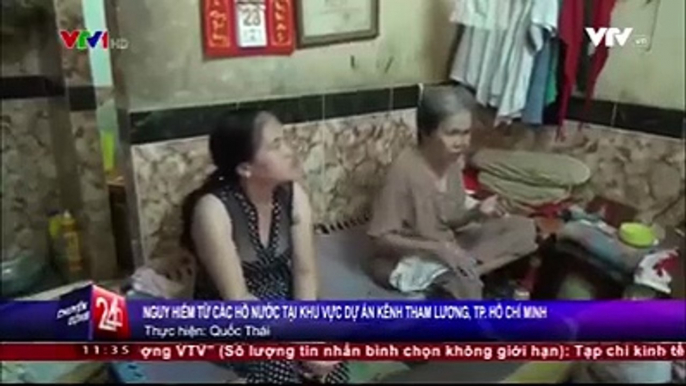 TPHCM: Nguy hiểm rình rập từ các hố nước tại khu vực dự án kênh Tham Lương.