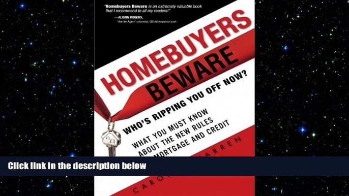 READ book  Homebuyers Beware: WhoÂ¿s Ripping You Off Now?--What You Must Know About the New Rules