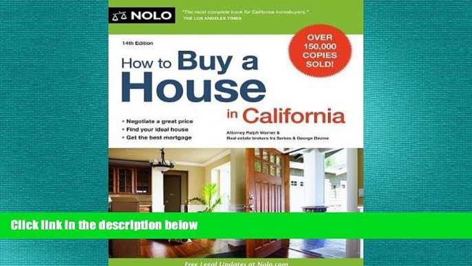 READ book  How to Buy a House in California  FREE BOOOK ONLINE