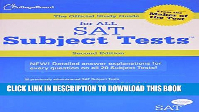 Collection Book The Official Study Guide for ALL SAT Subject Tests, 2nd Edition