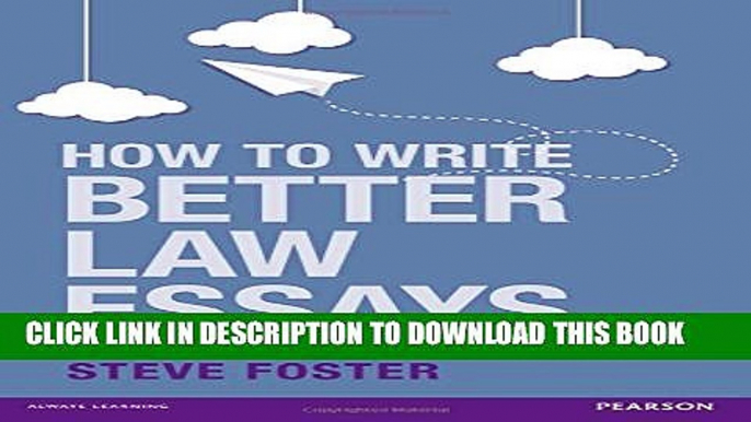 [PDF] How to Write Better Law Essays: Tools   Techniques for Success in Exams   Assignments