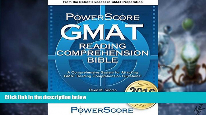 Big Deals  The PowerScore GMAT Reading Comprehension Bible  Best Seller Books Most Wanted