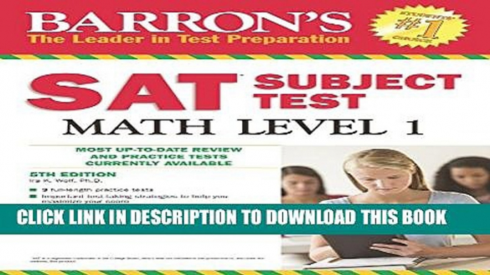 Collection Book Barron s SAT Subject Test Math Level 1, 5th Edition