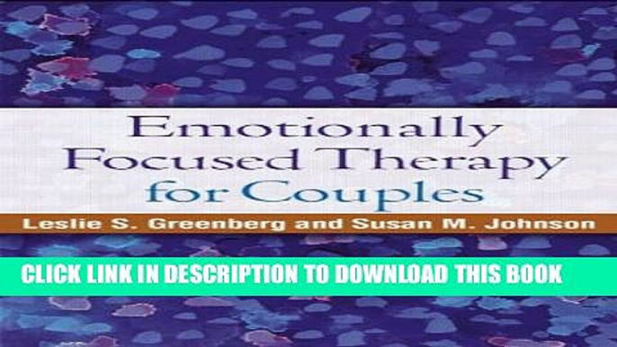 New Book Emotionally Focused Therapy for Couples