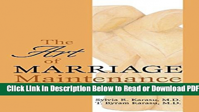 [Get] The Art of Marriage Maintenance Popular Online