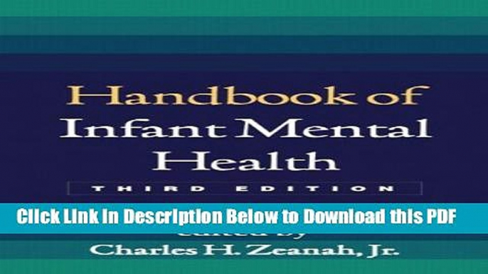 [Read] Handbook of Infant Mental Health, Second Edition Free Books