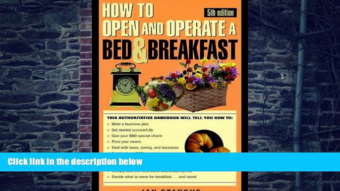 Big Deals  How To Own   Operate A Bed   Breakfast  Best Seller Books Most Wanted