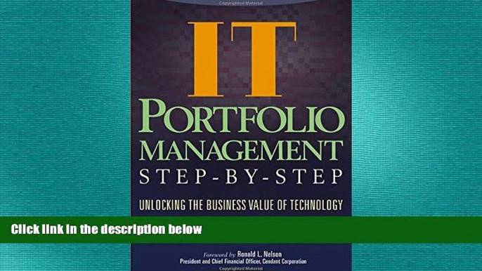 READ book  IT Portfolio Management: Unlocking the Business Value of Technology  FREE BOOOK ONLINE