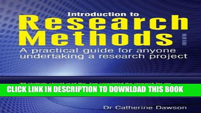 Collection Book Introduction to Research Methods: A Practical Guide for Anyone Undertaking a