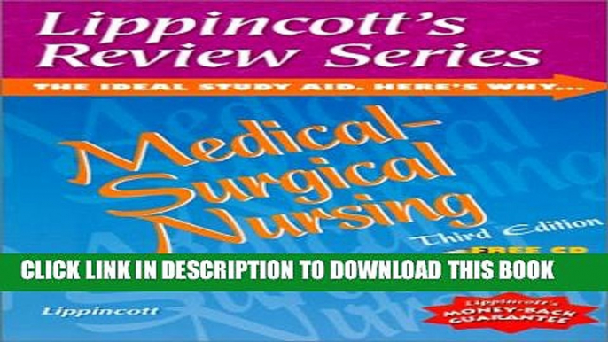 Collection Book Lippincott s Review Series, Medical-Surgical Nursing (Book with CD-ROM)