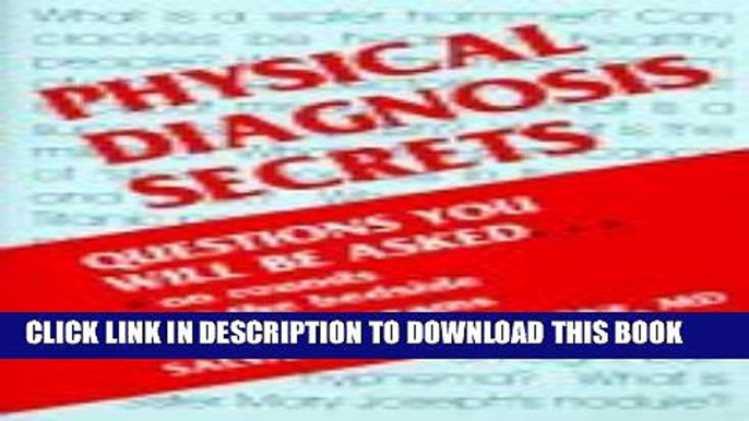 Collection Book Physical Diagnosis Secrets, 1e