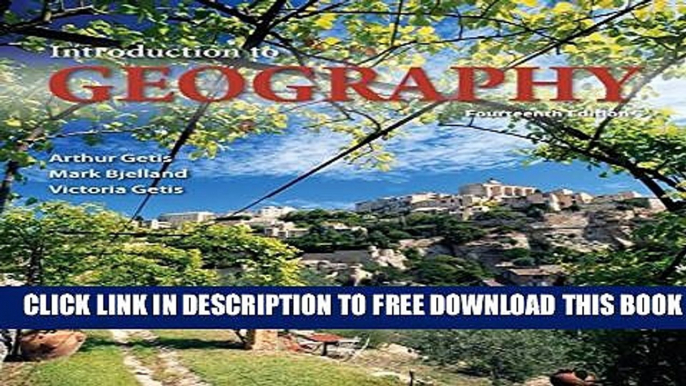 New Book Introduction to Geography