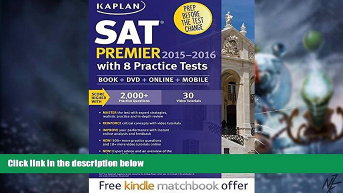 Big Deals  Kaplan SAT Premier 2015-2016 with 8 Practice Tests: Book + Online + DVD + Mobile