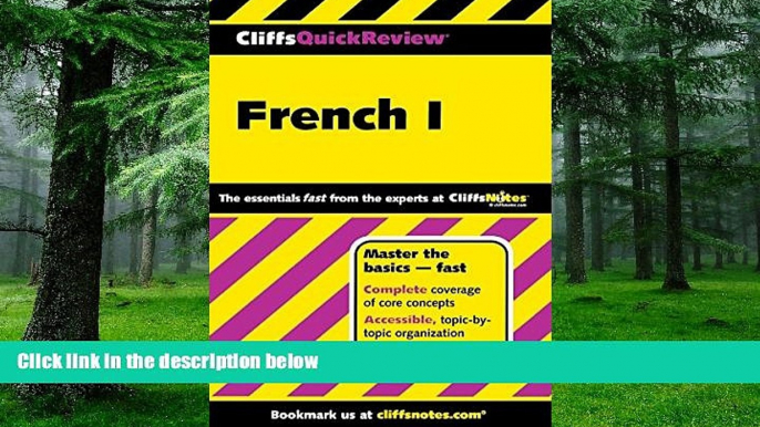 Big Deals  CliffsQuickReview French I (Cliffs Quick Review (Paperback)) (Bk. 1)  Best Seller Books