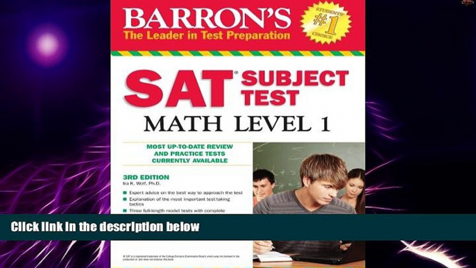 Big Deals  Barron s SAT Subject Test Math Level 1  Best Seller Books Best Seller