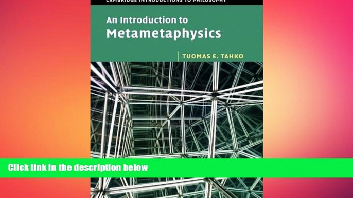 complete An Introduction to Metametaphysics (Cambridge Introductions to Philosophy)