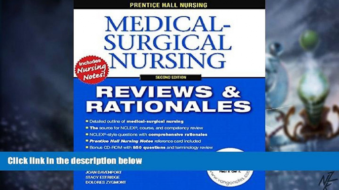 Big Deals  Prentice-Hall Nursing Reviews   Rationales: Medical-Surgical Nursing, 2nd Edition  Best