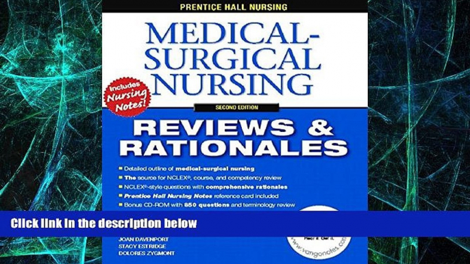 Big Deals  Prentice-Hall Nursing Reviews   Rationales: Medical-Surgical Nursing, 2nd Edition  Best