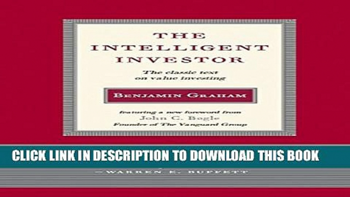 [PDF] Intelligent Investor: The Classic Text on Value Investing Popular Online