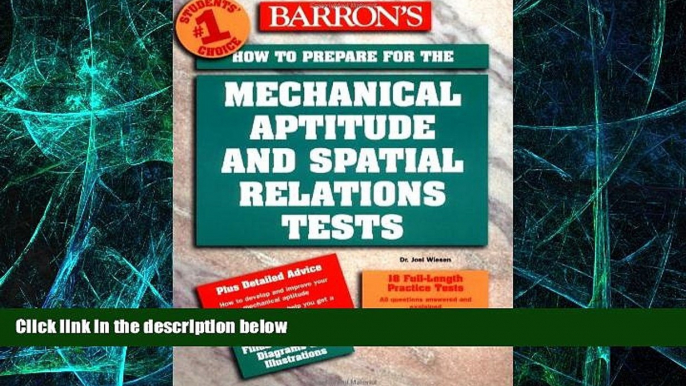 Big Deals  How to Prepare for the Mechanical Aptitude and Spatial Relations Tests (Barron s