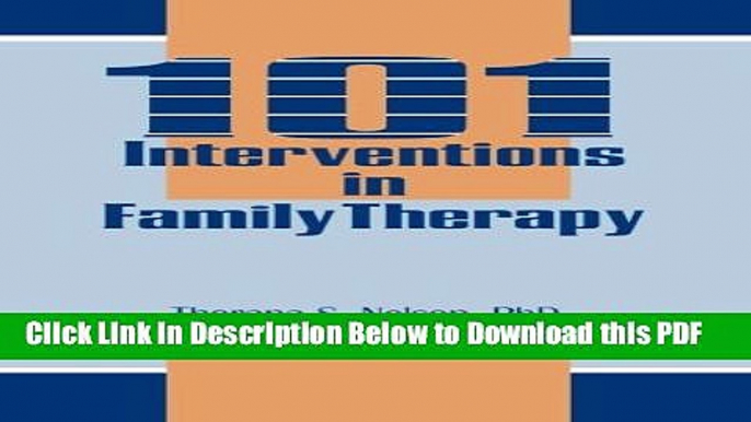 [Read] 101 Interventions in Family Therapy Free Books