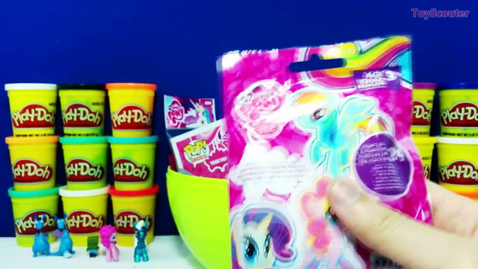 GIANT MY LITTLE PONY Surprise Eggs Compilation Play Doh - Twilight Sparkle Fluttershy Toys