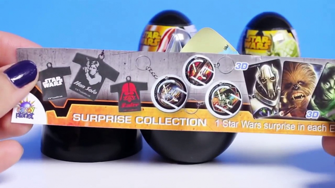 Star Wars Surprise Eggs Huevos Sorpresa de Star Wars Easter Eggs Überraschung Eier Toy Videos