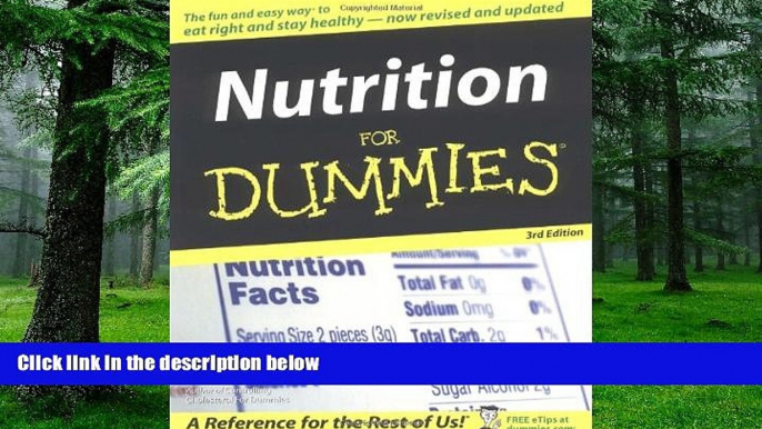 Big Deals  Nutrition For Dummies (For Dummies (Lifestyles Paperback))  Best Seller Books Best Seller