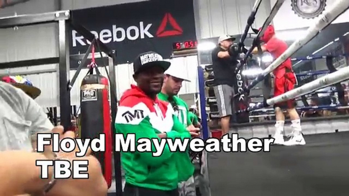 Floyd Mayweather At Garcia Gym