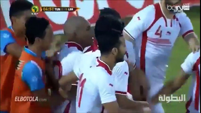 Tunisia vs Liberia- (4-1)  All Goals and Highlights  [African Cup of Nations - Qualification]