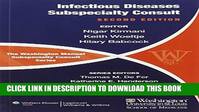 [PDF] The Washington Manual of Infectious Disease Subspecialty Consult (The Washington ManualÂ®