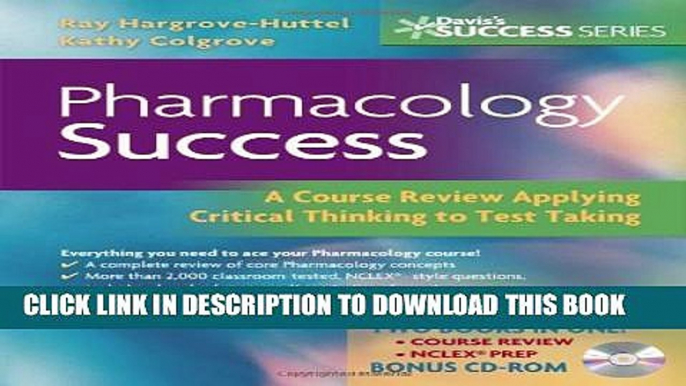 [PDF] Pharmacology Success: A Course Review Applying Critical Thinking to Test Taking (Davis s