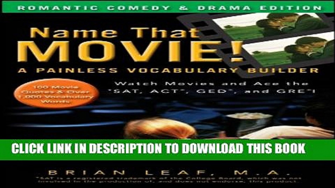 [PDF] Name That Movie! A Painless Vocabulary Builder Romantic Comedy   Drama Edition: Watch Movies