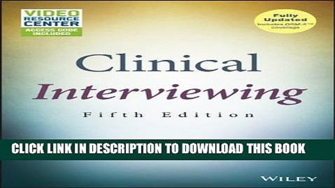 [PDF] Clinical Interviewing, with Video Resource Center Full Online