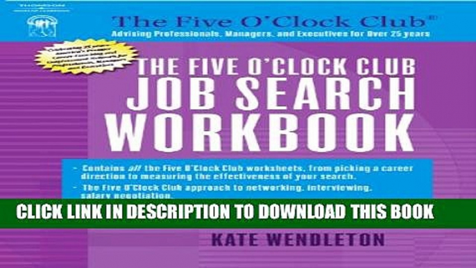 [PDF] The Five O Clock Club Job Search Workbook Popular Online