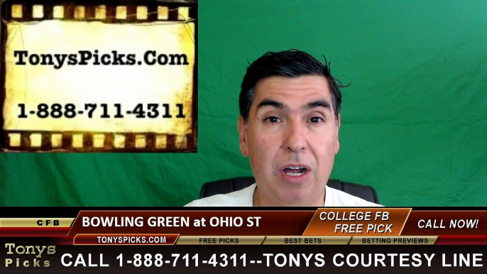 Ohio St Buckeyes vs. Bowling Green Falcons Free Pick Prediction NCAA College Football Odds Preview 9/3/2016