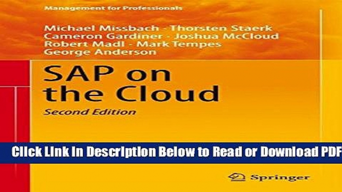 [Get] SAP on the Cloud (Management for Professionals) Popular New