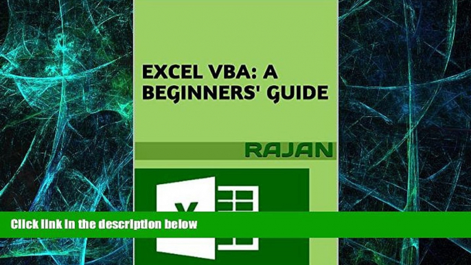 Big Deals  Excel VBA: A Beginners  Guide  Free Full Read Best Seller