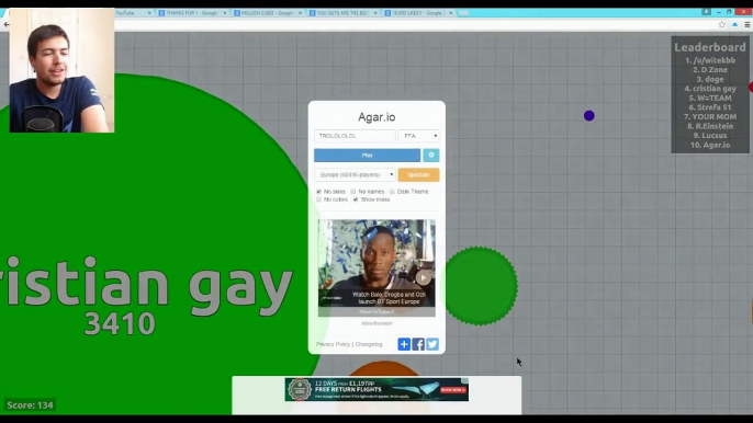 Agar.io   TROLLING THE TOP PLAYERS!   Agario Troll Funny Moments! Gameplay Walkthrough Part #7