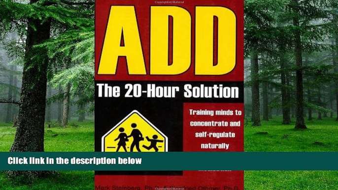 Big Deals  ADD: The 20-Hour Solution  Free Full Read Best Seller