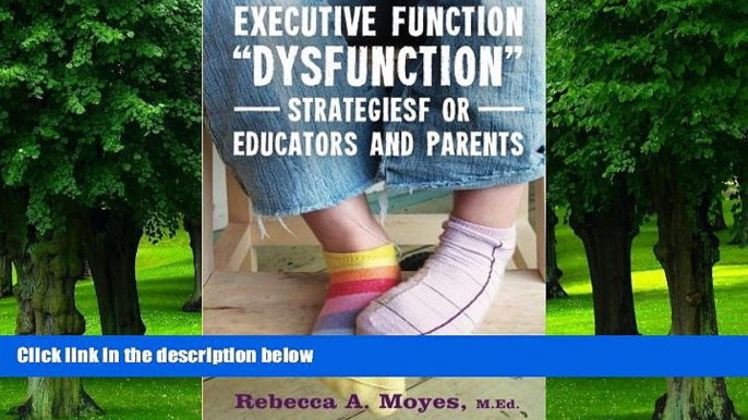 Big Deals  Executive Function "Dysfunction" - Strategies for Educators and Parents  Best Seller