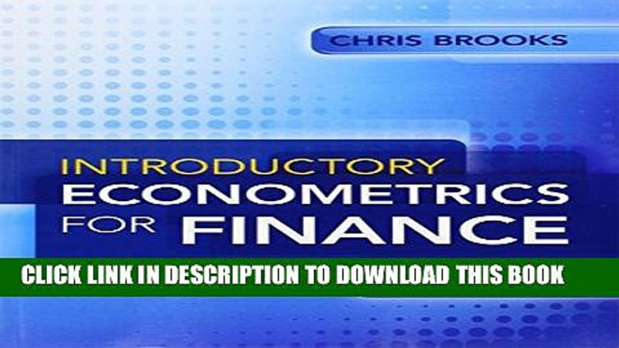 [PDF] Introductory Econometrics for Finance Full Colection