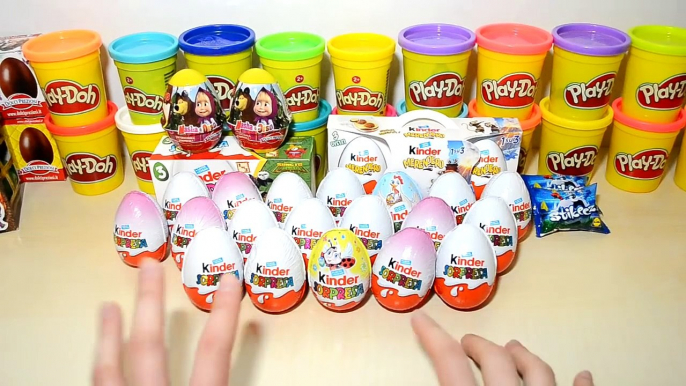 55 Ovetti Kinder Sorpresa. 55 Surprise Eggs. Many Eggs Surprise