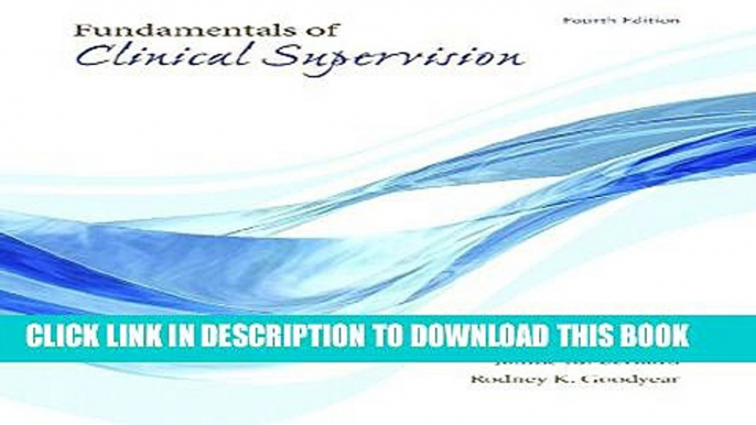 Collection Book Fundamentals of Clinical Supervision (4th Edition)