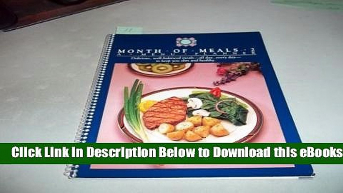 [Reads] Month of Meals 2: A Menu Planner Online Ebook